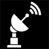 starlink Satellite dish icon with signal waves